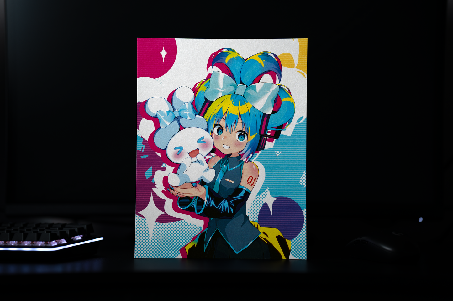Hatsune Miku x Cinnamoroll (CinnaMiku) Print