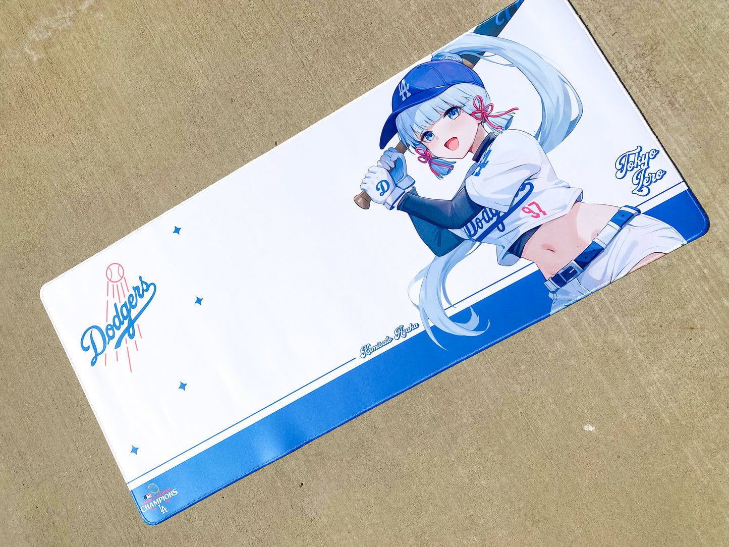 Dodgers Ayaka Deskmat Genshin Impact x Dodgers