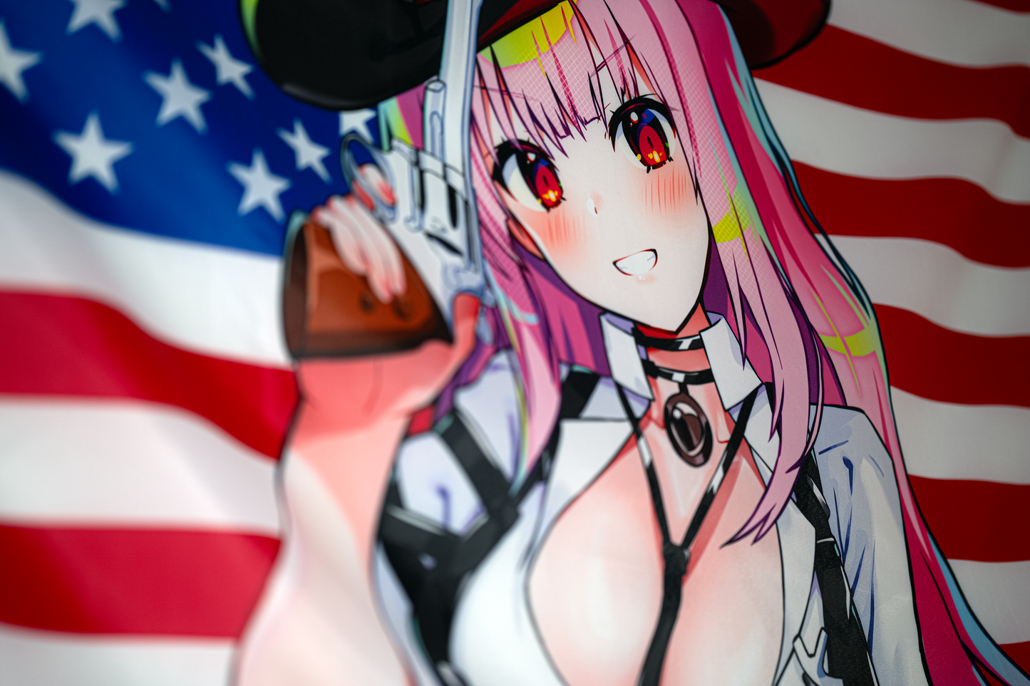 Mori Calliope Sheriff American Flag