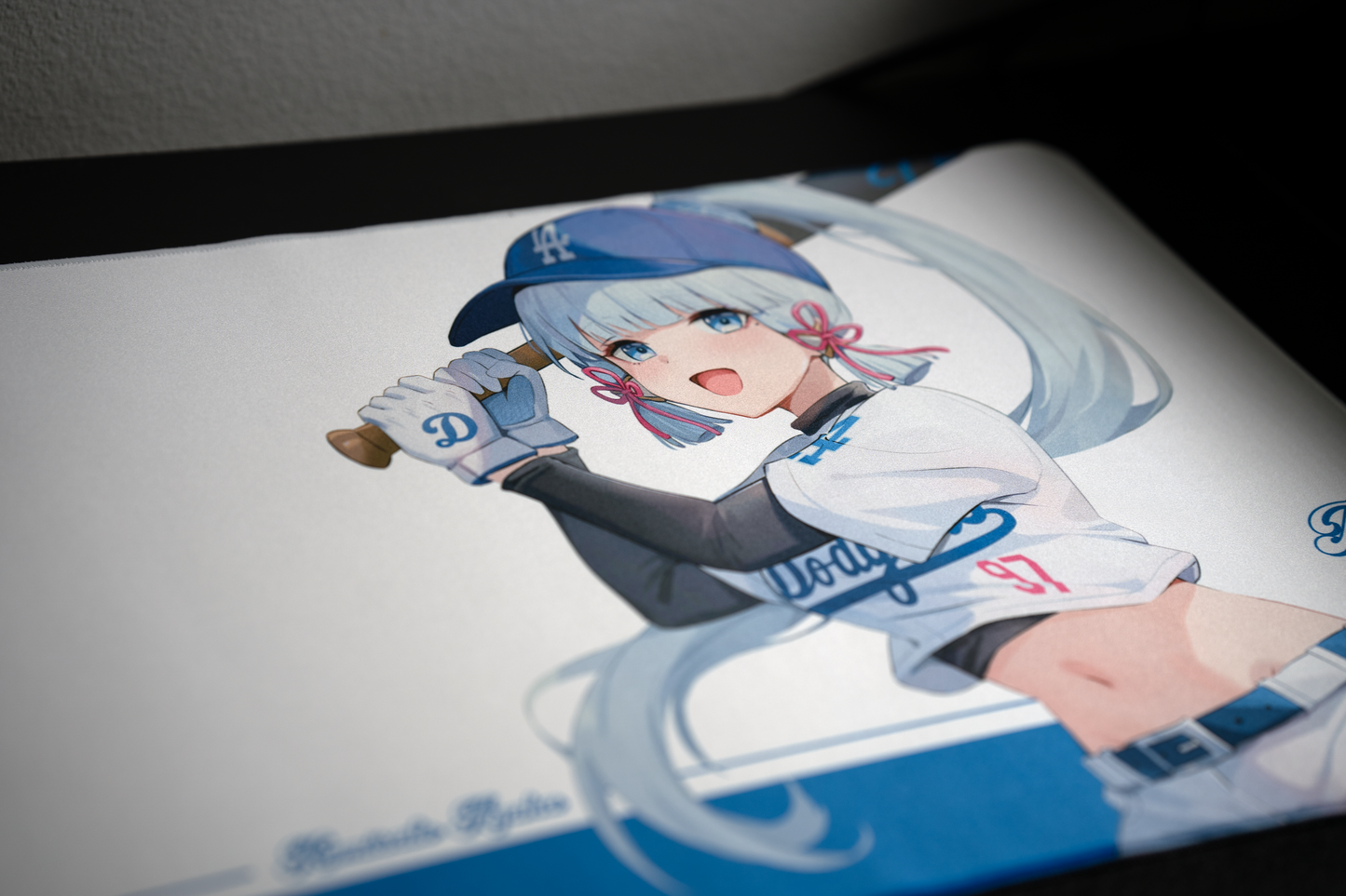 Dodgers Ayaka Deskmat Genshin Impact x Dodgers
