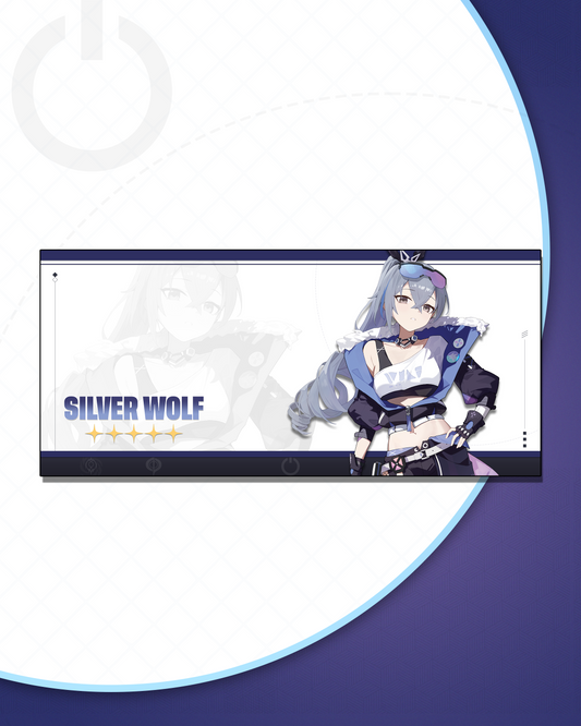 Silver Wolf Deskmat